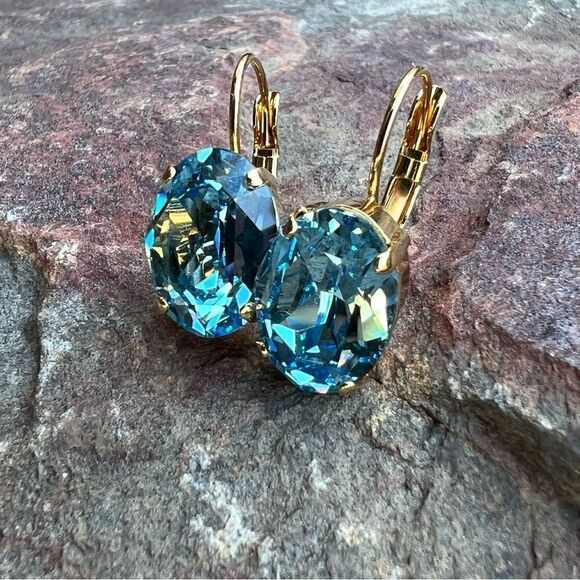 Handcrafted earrings with Swarovski crystal - Picture 4 of 4